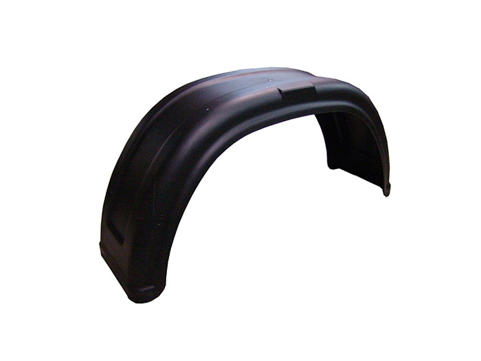 Guardabarros simples remolque 13" PVC negro REF 291089