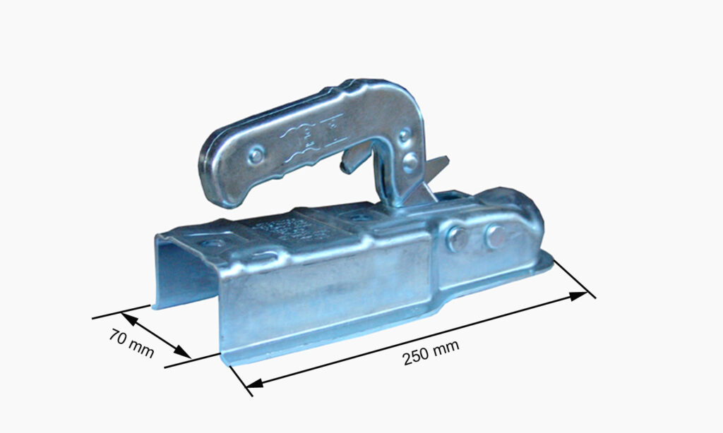 Cabezal Alko cuadrado de 70mm para remolques sin freno hasta 750 kg. REF : 291117