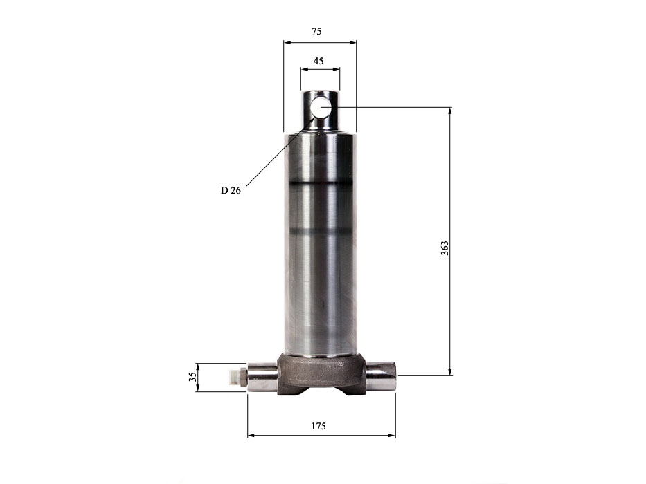 CILINDRO 2 EXP.500 CARRERA D.76 (3T) C -REF 550077 RACOR DE 1/2''