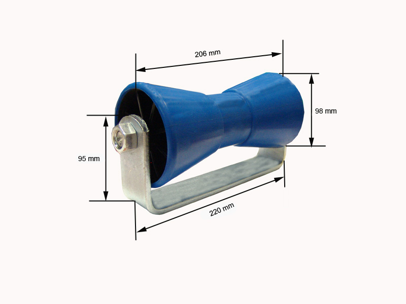 Conjunto soporte de quilla para soldar grande zincado 580041