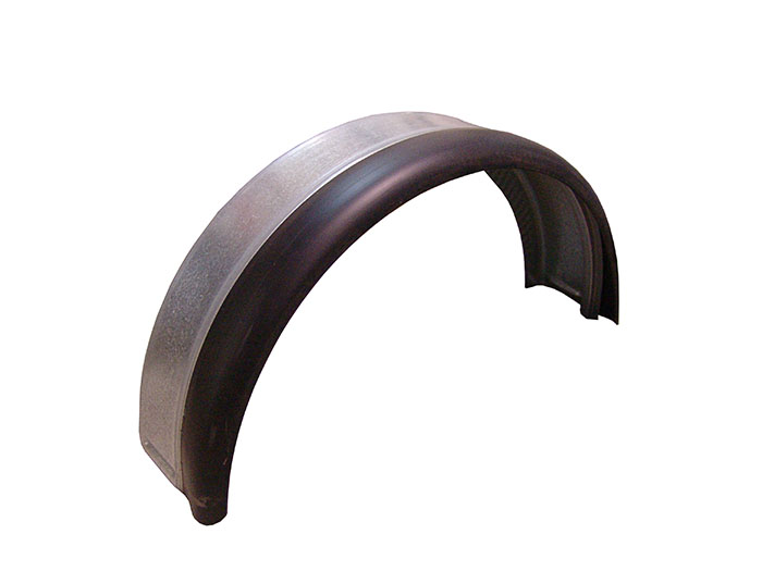 Guardabarros simples remolque 8" Metálico con goma REF 60001
