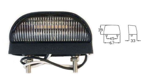 850017 KIT PILOTO MATRICULA LED TRL-011 DAFA