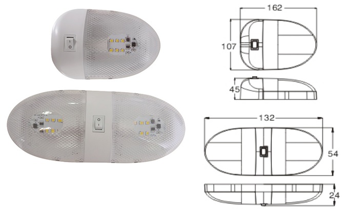 850023 KIT PILOTO PLAFÓN INTERIOR INDIVIDUAL LED ICL-95 DAFA