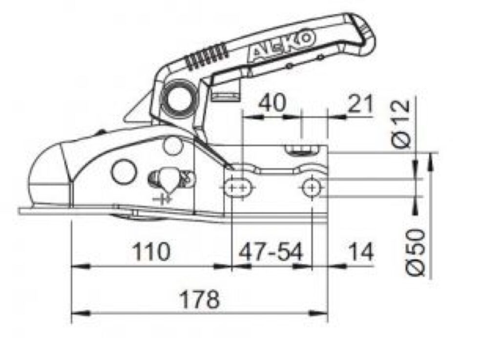 CABEZA DEL CABEZAL AL-KO AK270 FI D 50 MMA 2700KG REF 690074